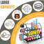 Support de rangement autoportant pour salle de sport