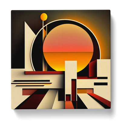 Art Deco Sunset Suprematism - Print
