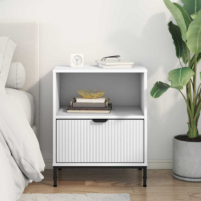 Bedside Table , White