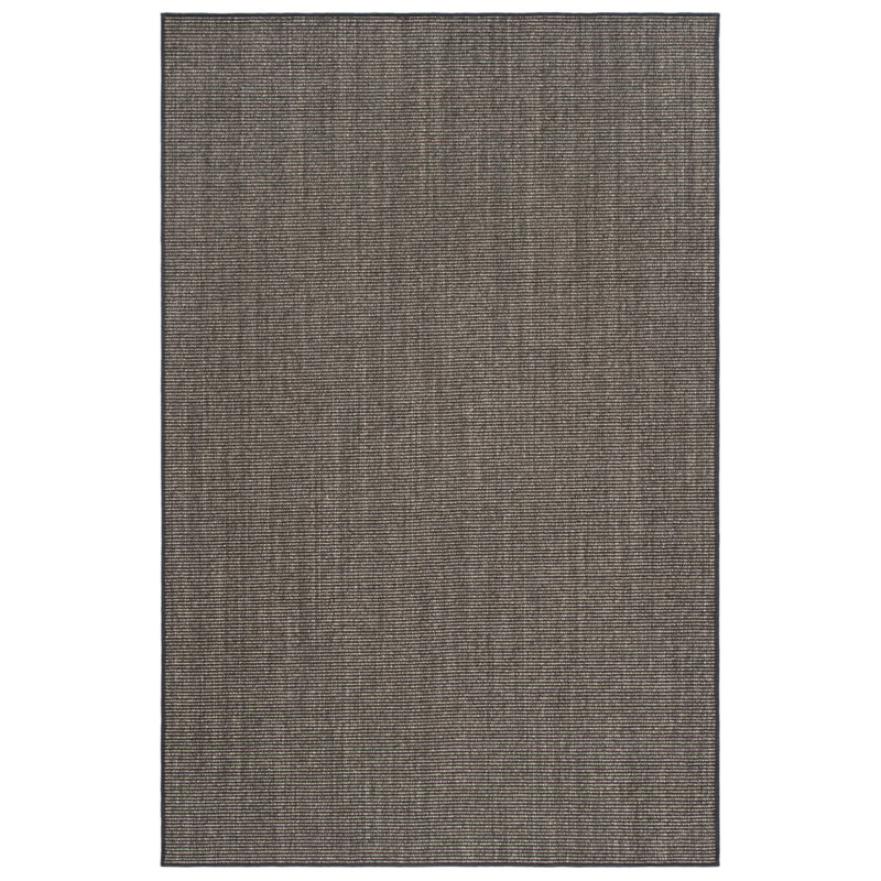 Martha Stewart Sisal/Jute Rug in Charcoal, Rectangle 4' x 6'