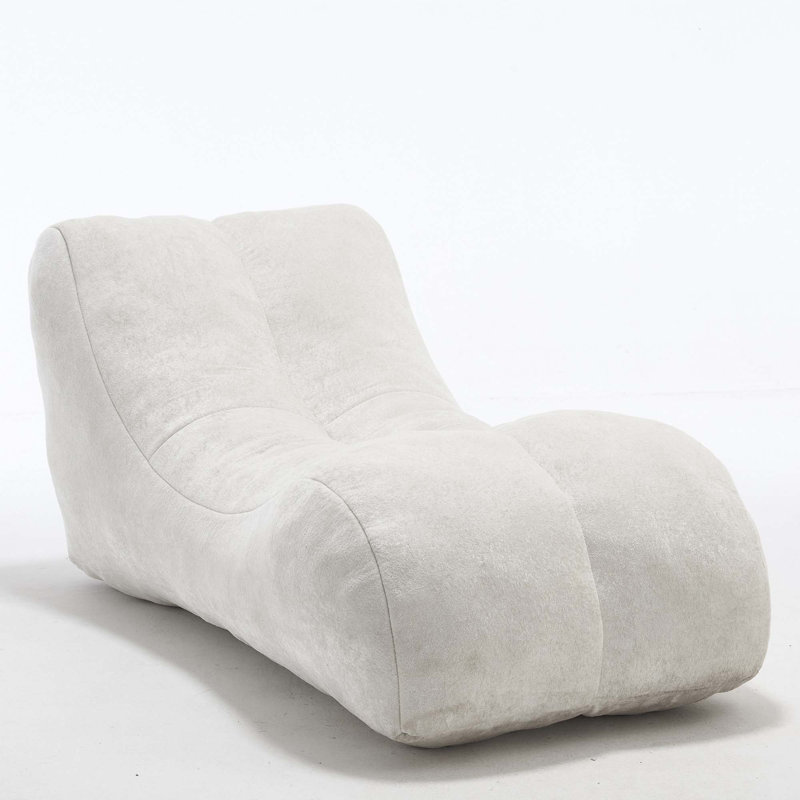Creative Bean Bag Sofa Chair, White Polyester