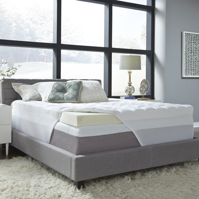 5.5" Memory Foam and Fiber Mattress Topper