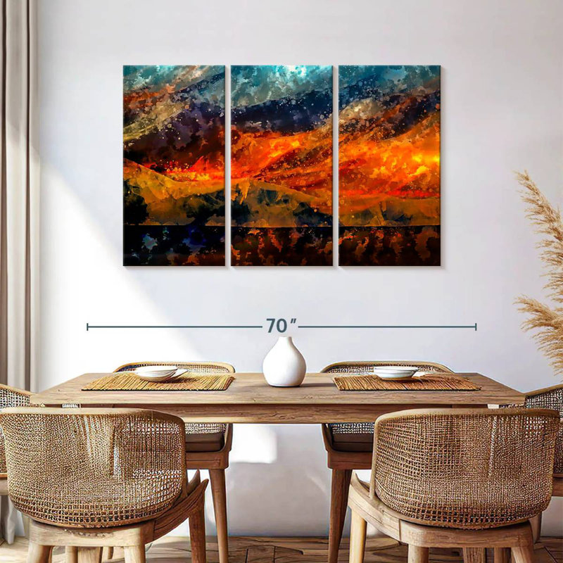Avery Fiery Volcano, 36" H x 57" W