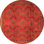 Tapis oriental en chenille tissé à la machine Maiza - orange / terre cuite