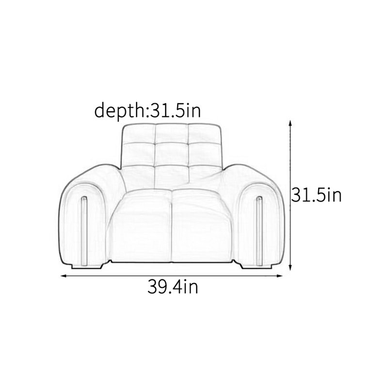 Chaise d'appoint moderne, belle et tendance