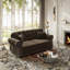 Canapé Chesterfield en velours avec garniture cloutée et capitonnage à boutons-13993562