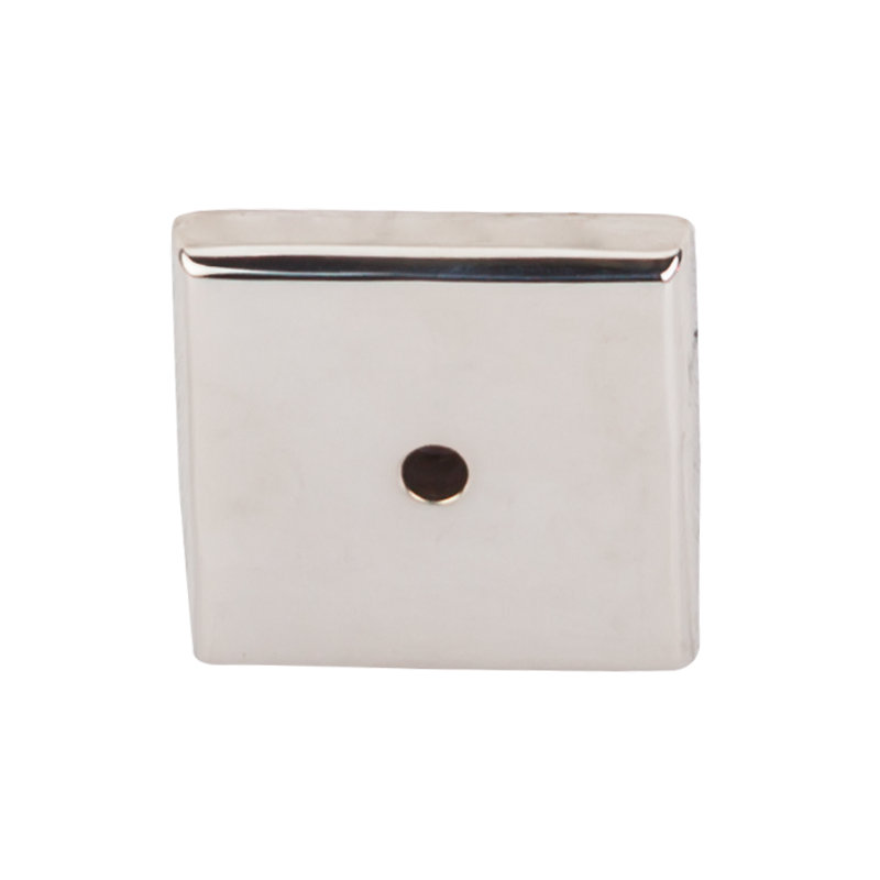 Aspen II Square  Backplate, 1.25" H x 1.25" W x 0.19" D, Polished Nickel