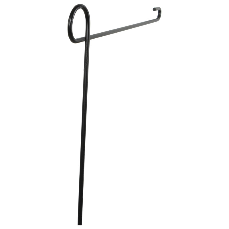 Mât de jardin contemporain noir 37,75 po