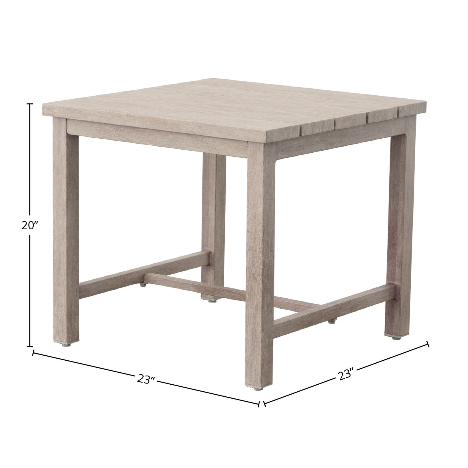 22.36'' Metal Outdoor Side Table