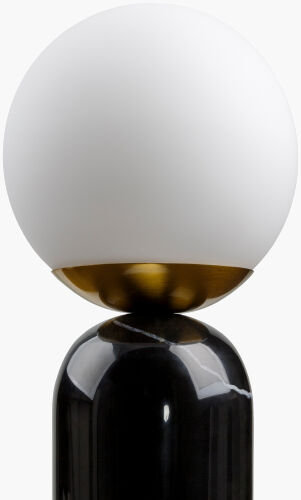 Balewa Rosalia Marble Table Lamp, Black