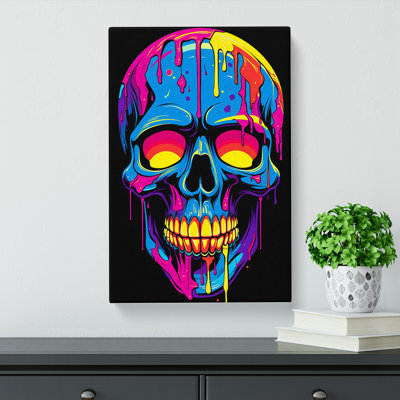 Skull Pop Art - Wrapped Canvas