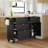 Farmhouse Kitchen Island Set with Drop Leaf and 2 Seatings,Dining Table Set with Storage Cabinet, Drawers and Towel Rack-216049096