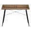 Bureau d'ordinateur avec tablettes de rangement-1556547823