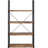 Antique Nutmeg and Black 4-shelf Bookcase-1935749559