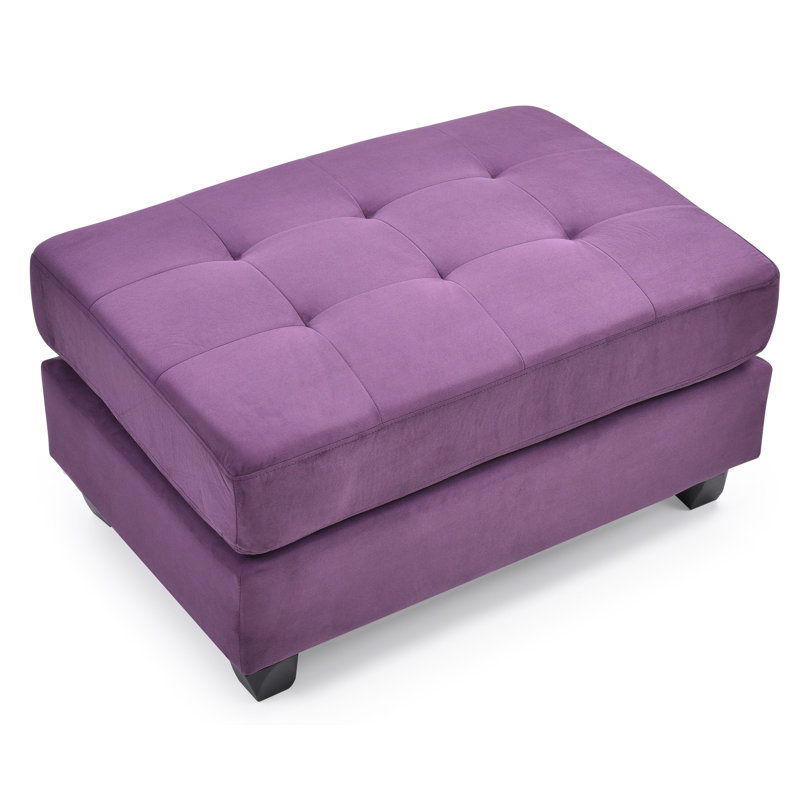 Malone Ottoman, Purple, Purple