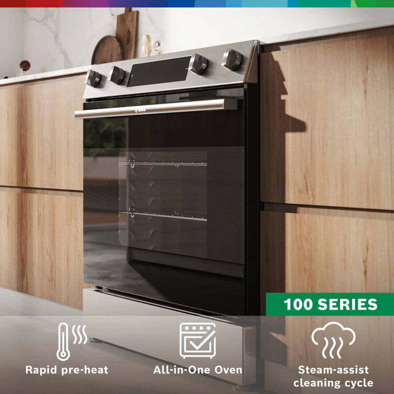100 Series 30" Electric Range With Over The Range Microwave