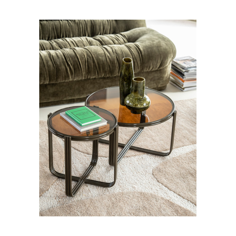 Coffee Table Glass Coffee Table, Green