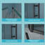 Porte de douche l 30 po x H 72 po sans cadre-101852014
