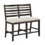 Hollis Way Counter Height Upholstered Bench With Back