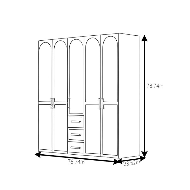 Simple And Light Luxury High End Wardrobe