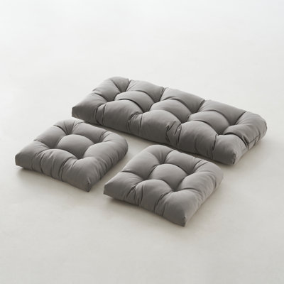 Loveseat Outdoor Cushions Set 3 Piece