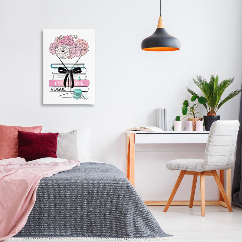 Art floral sur toile Martini Pavlova, H 30 po x l 20 po