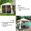 Gazebo de patio en acier de 10 pieds de largeur x 10 pieds de profondeur