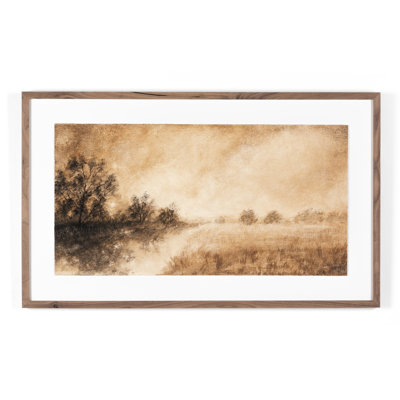 Hillside Haze II Painting by Aileen Fitzgerald