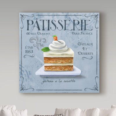 « carotte à gâteau », affiche rétro sur toile tendue