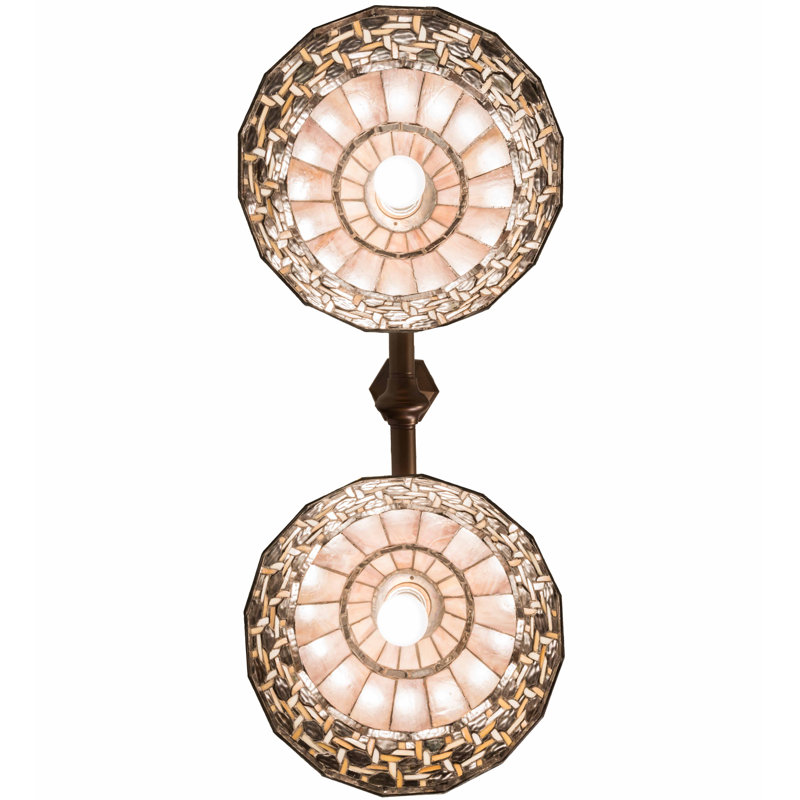 Luminaire suspendu linéaire 2 lumières Bryne