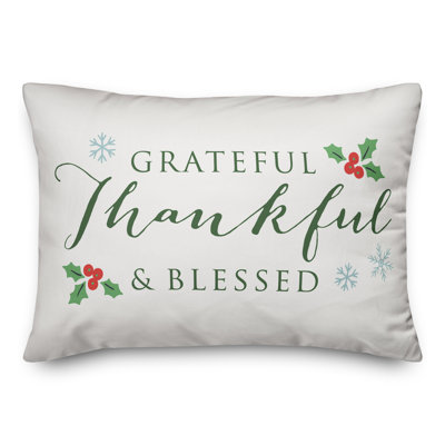  Coussin lombaire rectangulaire Grateful Thankful