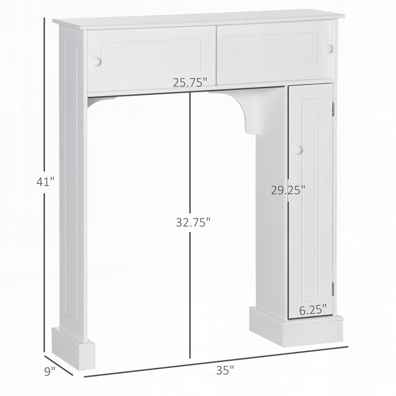 Armoire de rangement au-dessus de la toilette