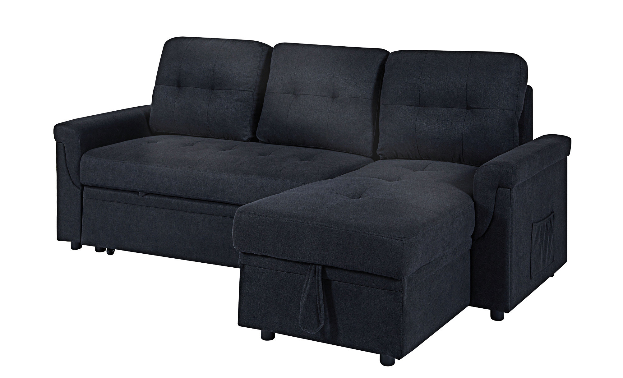 Latitude Run® Variable Sofa Bed With Storage And USB Charging Port ...