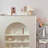White Manufactured Wood Freestanding Fireplace