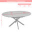 Deebora Extendable Round Metal Base Dining Table-674337392