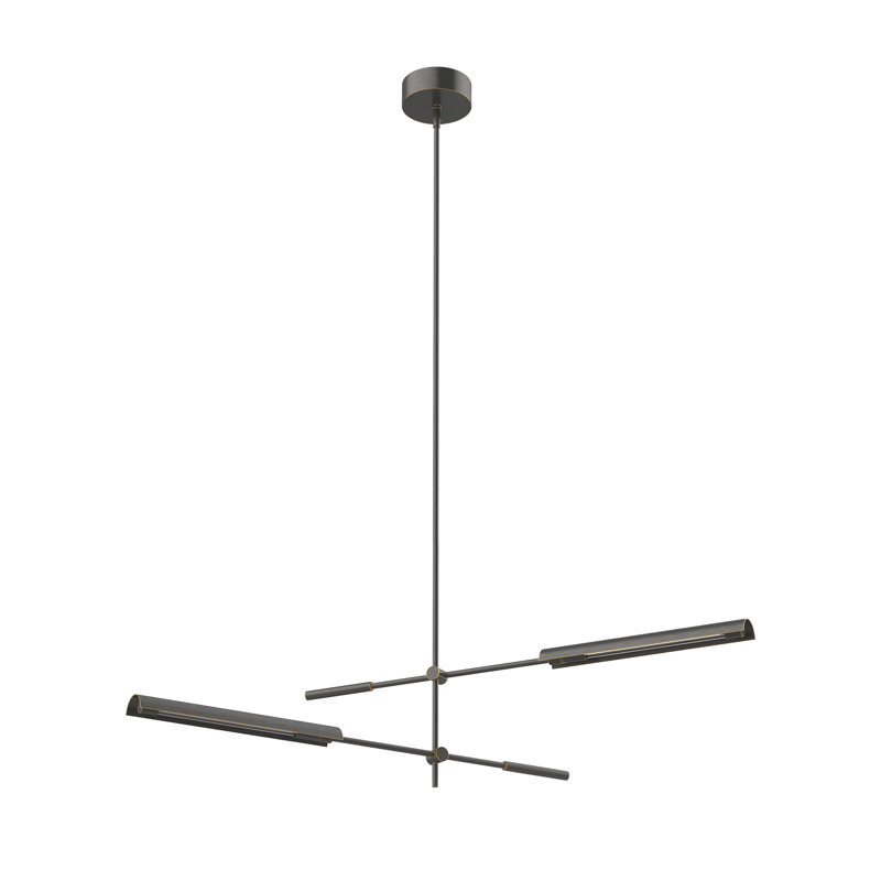 Astrid Urban Bronze 31" LED Sputnik Island Chandelier