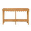 Console festonnée en rotin