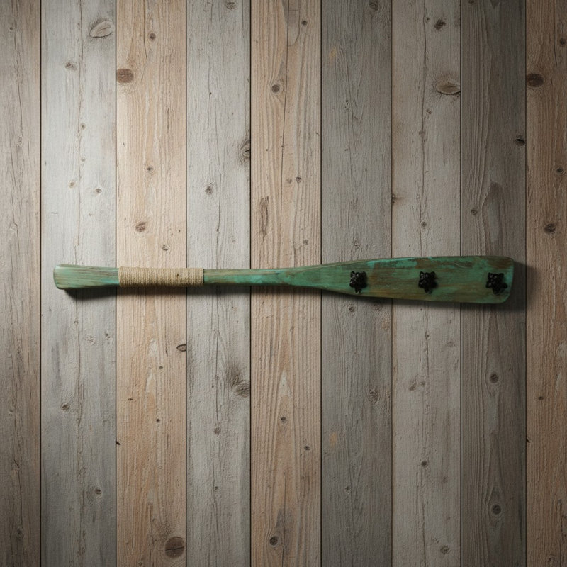 Crochet mural BOAT Oar Triple