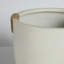 Ensemble de 2 pots de fleurs ronds en béton, pour intérieur et extérieur, avec trous de drainage, blanc cassé, pour maison, jardin et terrasse, 38 x 33 cm et 46 x 41 cm.