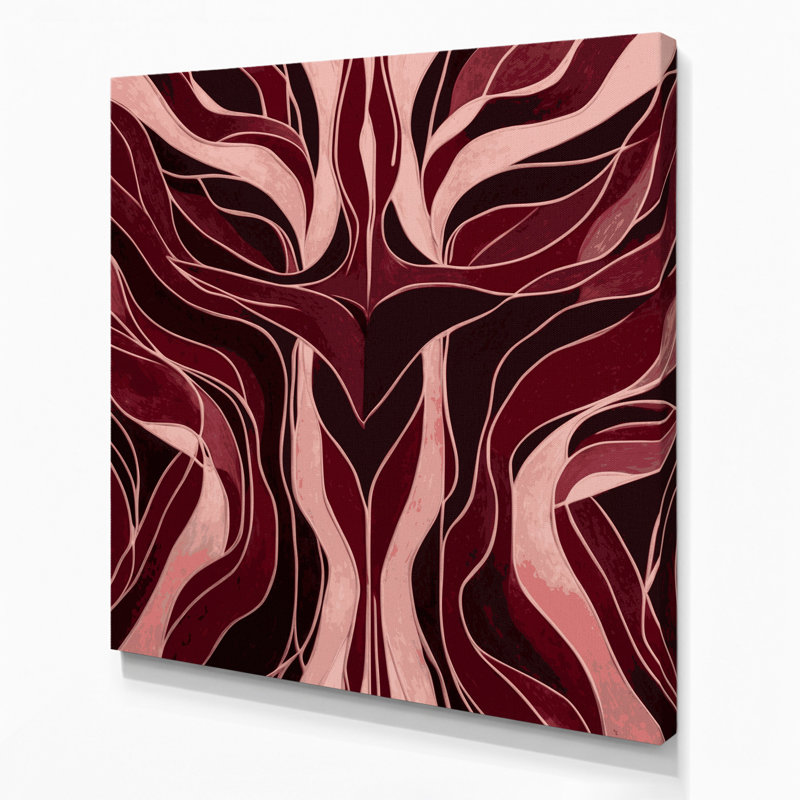 Art mural abstrait sur toile 4, H 12 po x l 12 po
