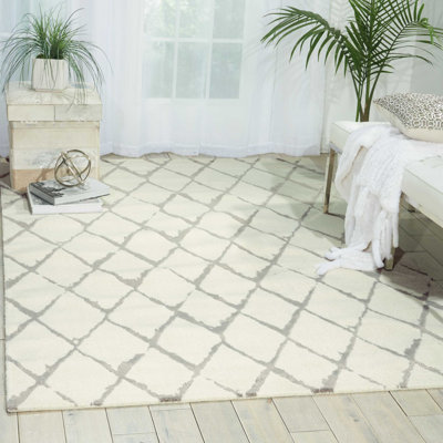 Tapis blanc moderne Cannes
