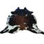 Tapis brun/blanc vache Dalewood