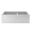 Évier de cuisine de style campagnard à cuves doubles en béton de L 33 po x l 21 po avec tablier NativeStone®-17150750