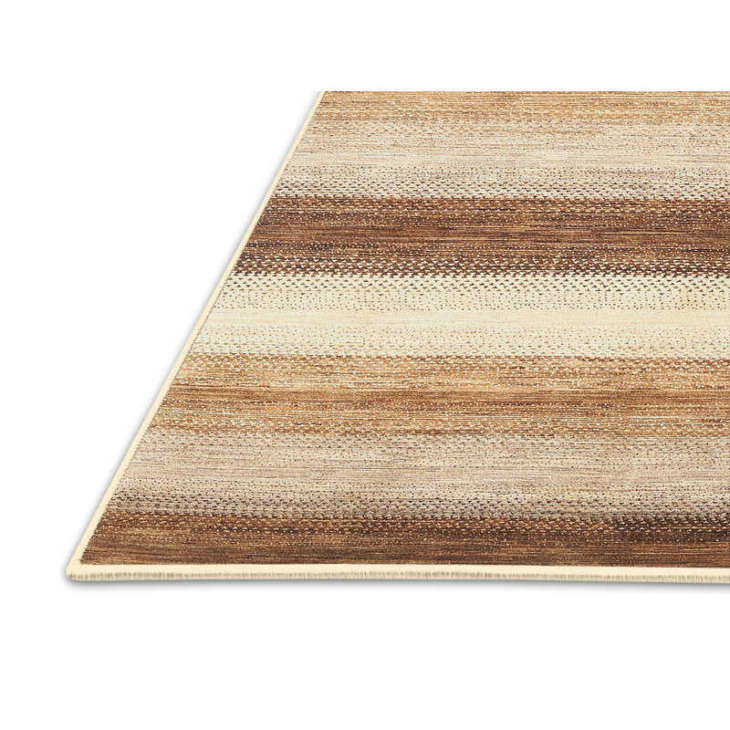 Tapis brun/beige contemporain, Rectangle 6 pi x 9 pi