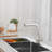 Single Handle Pull Out Sprayer Stainless Steel Kitchen Faucet-103539534