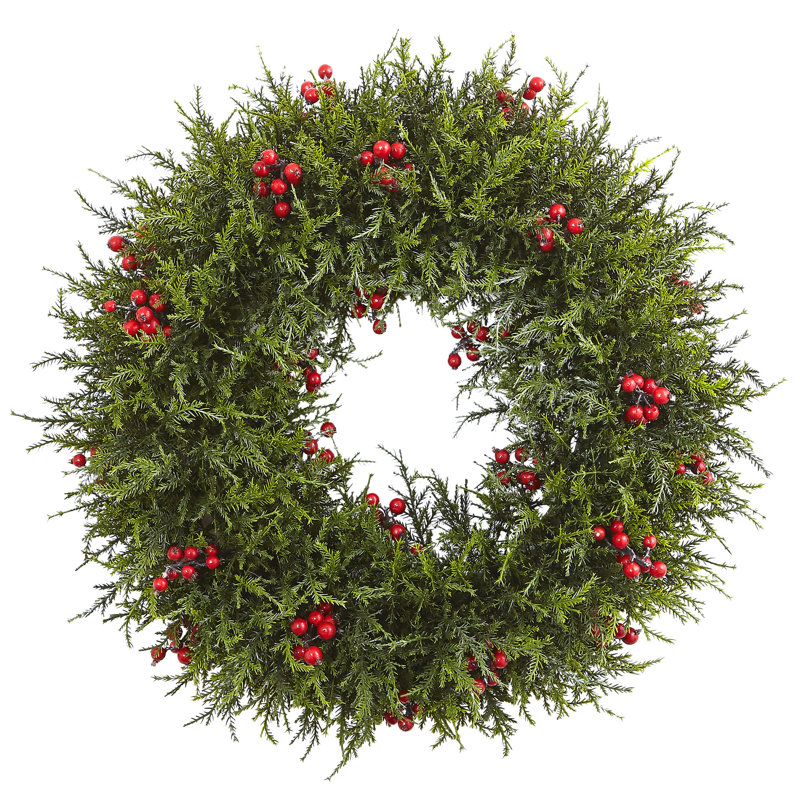 Faux Berry Plastic 20'' Wreath