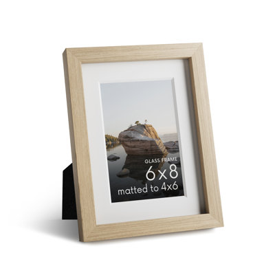 Solid Wood Picture Frame with Glass
