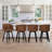 Swivel Upholstered Counter Stool-449448658