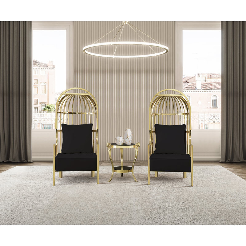 Infinity Balloon Chair, Black Velvet