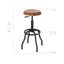 Tabouret de travail réglable en bois d'acacia
